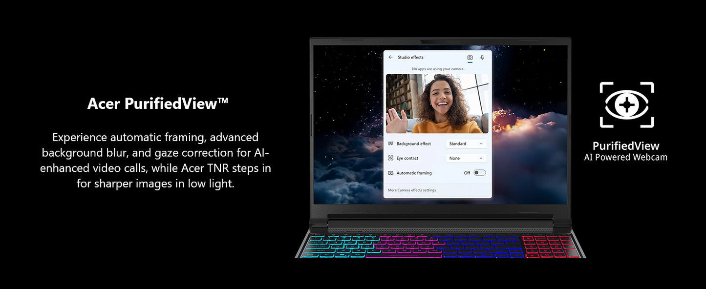 Acer Nitro V 16S AI Gaming Laptop | AMD Ryzen 7 260 Processor | NVIDIA GeForce RTX 5060 Laptop GPU (572 AI Tops) | 16" WUXGA IPS 180Hz Display | 32GB DDR5 | 1TB Gen 4 SSD | Wi-Fi 6 | ANV16S-41-R2AJ Elite