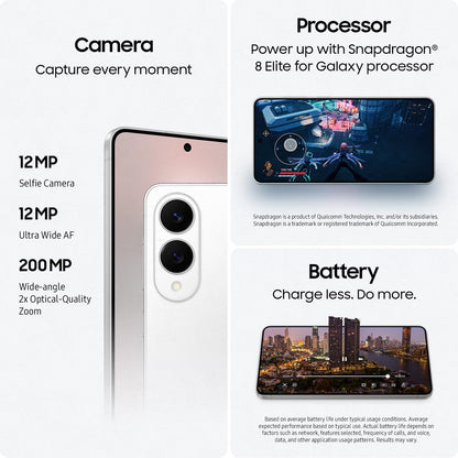 SAMSUNG Galaxy S25 Edge 512GB AISmartphone 2025 NightVideo FastProc ProScaler AllDayBattery TitaniumBlack Elite