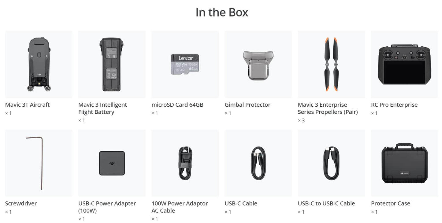 DJI Mavic 3T Thermal Drone Basic Combo Universal Edition with 10km Image Transmission Remote Control and Camera Function  New Elite