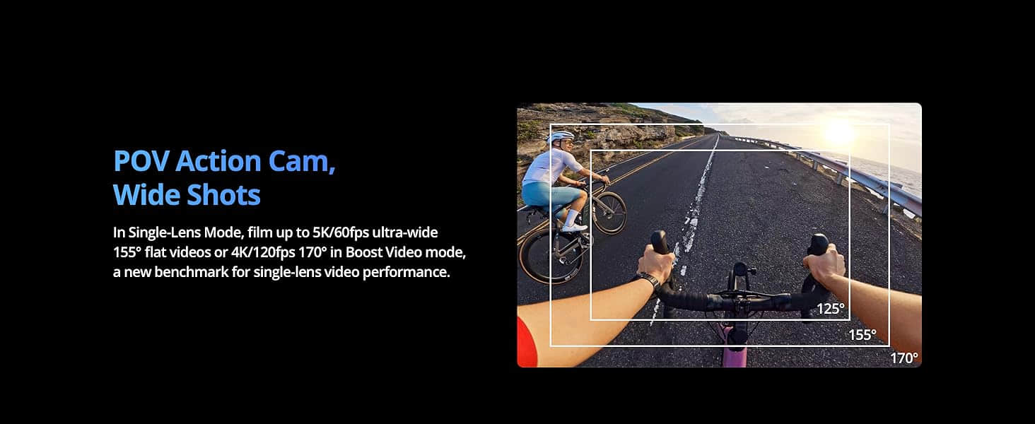 For DJI Osmo 360 WaterProof Action Camera 1-Inch 360° Imaging Native 8K 360° Video 170° Boost Video 120MP 360° Photo Conference Elite