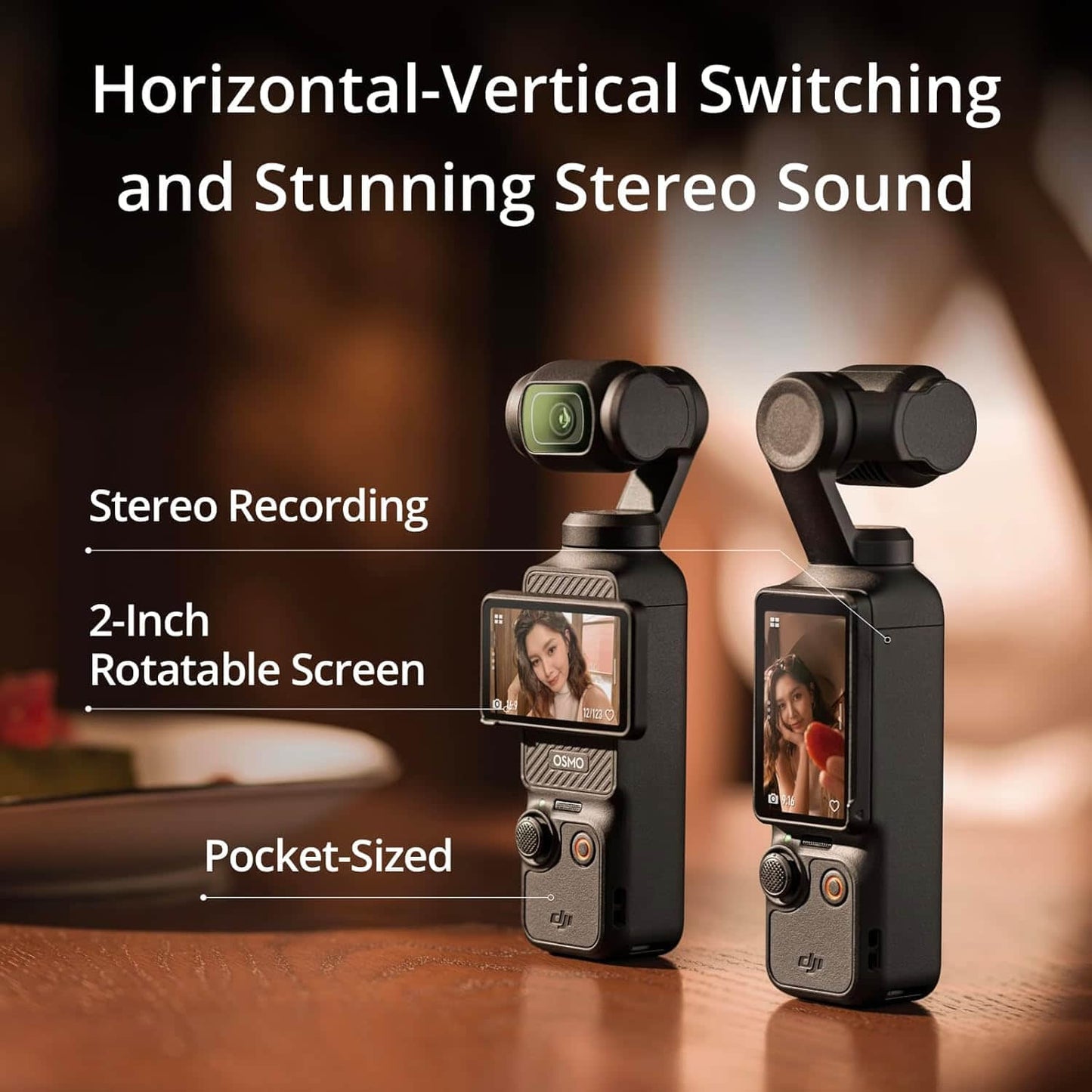 For DJI Osmo Pocket 3 1\" CMOS 4K/120fps Digital Vlogging Camera 3-Axis Stabilization Fast Focusing Face/Object for YouTube Elite