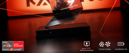 2025 Gaming Laptop, Laptop with AMD Ryzen 7 7735HS (8C/16T, Up to 4.75GHz), 16GB DDR5 512GB NVMe SSD Laptop Computer, Up to 4TB, 16-inch FHD Display, WiFi 6, Backlit KB, Type-C, Dual Fans Elite