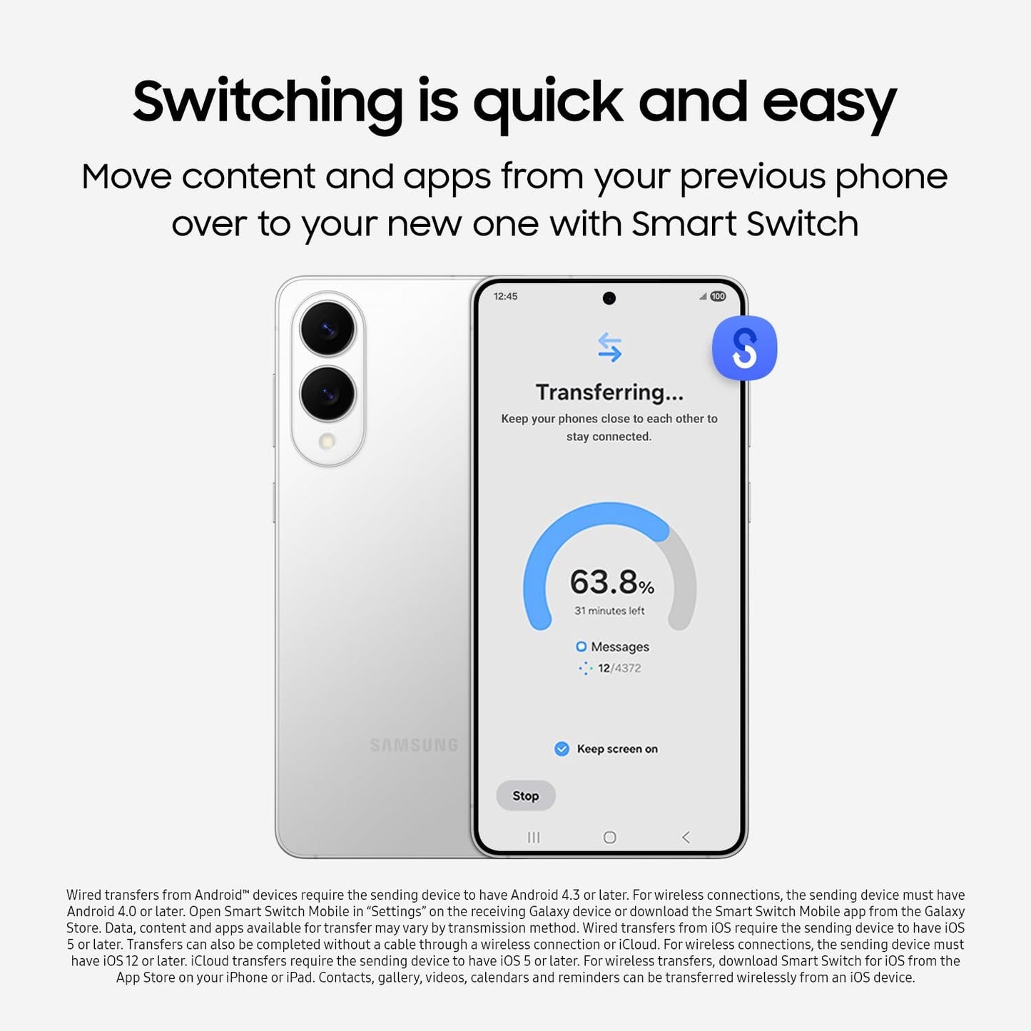 SAMSUNG Galaxy S25 Edge 256GB AISmartphone NightVid FastProc ProDisplay AllDayBat 2025 TitanSilver Elite