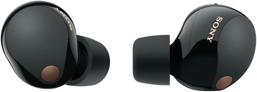 Sony WF-1000XM5  Black Truly Wireless Noise Canceling Bluetooth Headphones Elite