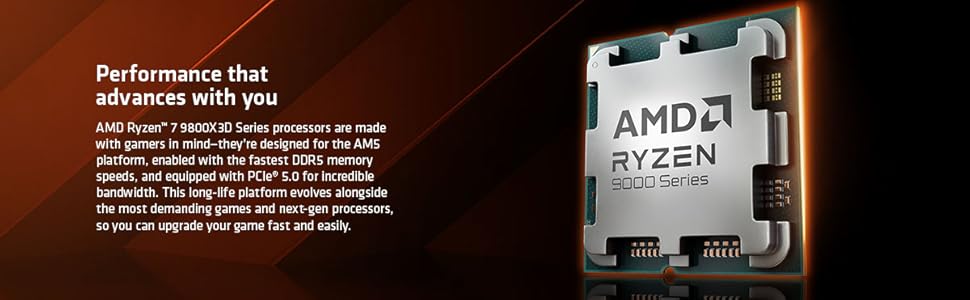 AMD RYZEN 7 9800X3D 8-Core, 16-Thread Desktop Processor Elite