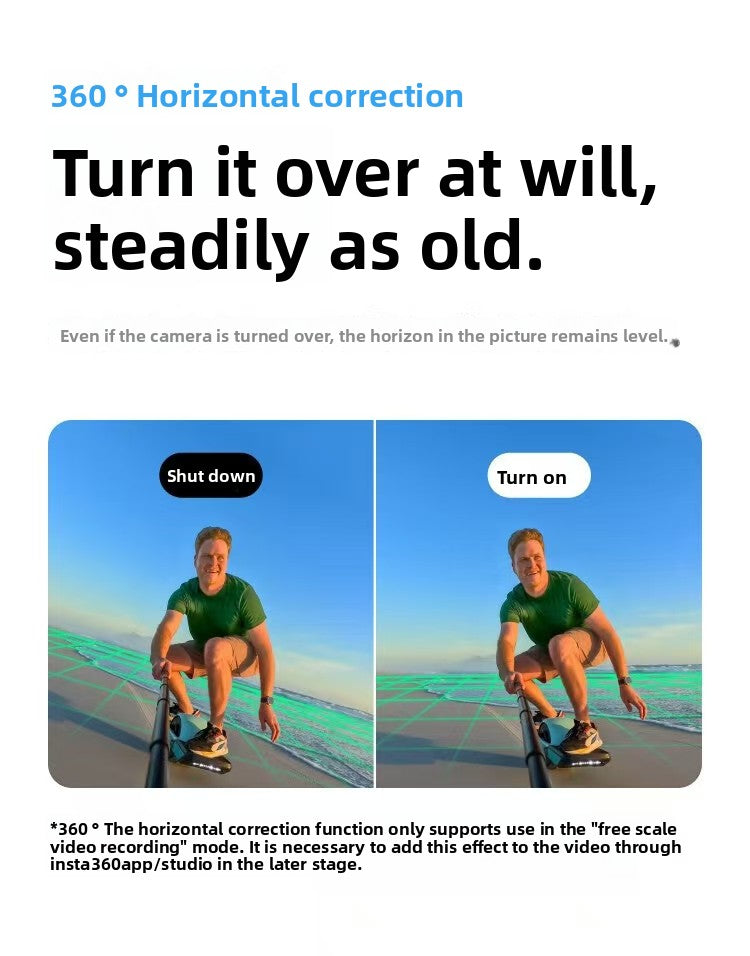 In-sta360 Go3s 128GB White Miniature Action & Sports Camcorder 4K Hand-Free POVs Stabilized Battery Life for 140 Minutes Elite