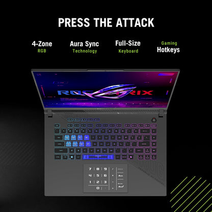 ASUS ROG Strix G16 (2025) Gaming Laptop, 16” ROG Nebula 16:10 2.5K 240Hz/3ms, NVIDIA® GeForce RTX™ 5070, AMD Ryzen™ 9 9955HX Processor, 32GB DDR5-5600, 1TB PCIe Gen 4 SSD, Wi-Fi 6E, Windows 11 Home Elite