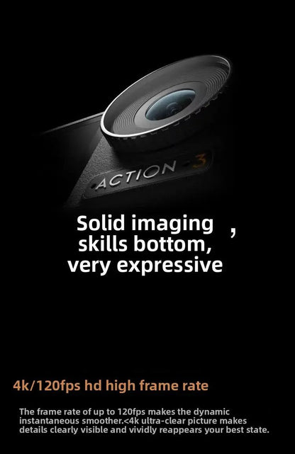 DJI  Action 3 Standard  With Quick-release Design for Easy Horizontal and Vertical Mounting 4K/120fps & Super-Wide FOV Elite