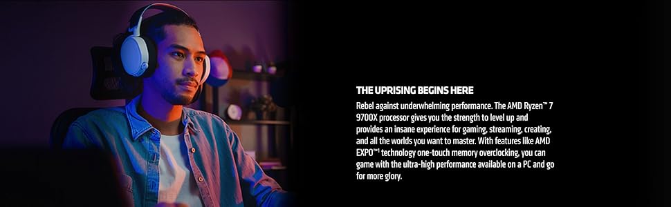 AMD Ryzen™ 7 9700X 8-Core, 16-Thread Unlocked Desktop Processor Elite