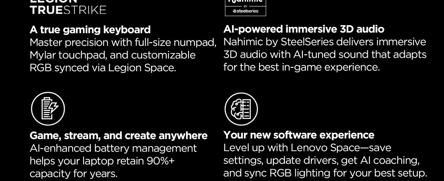 Lenovo Legion 5i – Gaming Laptop - Intel® Core™ i7-14700HX - 15" 2.5K WQXGA PureSight OLED Display–165Hz Refresh Rate–NVIDIA® GeForce RTX™ 5070 – 16 GB Memory – 1 TB Storage – 3 Months of PC GamePass Elite