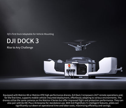 Oversea Edition DJI Dock 3 Drone Station With Matrice 4TD 4D Integrate Environmental Monitoring System Flexible Deployment Dock3 Elite