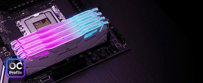 Timetec Pinnacle Konduit RGB DDR4 3200MHz PC4-25600 CL16-18-18-38 XMP2.0 Overclocking 1.35V Compatible for AMD and Intel Desktop Gaming PC Memory Module RAM (RGB White, 16GB KIT(2x8GB)) Elite