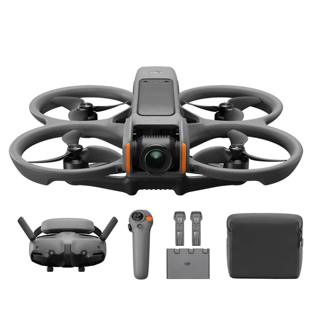 New DJI Avata 2 Fly More Combo with Remote Control 1/1.3-inch Image Sensor Three Batteries Built-in Propeller Guard Turtle Mode Elite