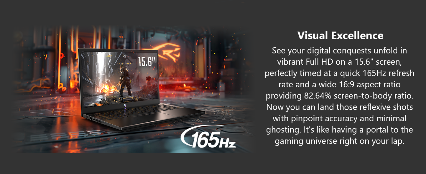 Acer Nitro V Gaming Laptop | Intel Core i5-13420H Processor | NVIDIA GeForce RTX 4050 Laptop GPU | 15.6" FHD IPS 165Hz Display | 8GB DDR5 | 512GB Gen 4 SSD | Wi-Fi 6 | Backlit KB | ANV15-52-586Z Elite