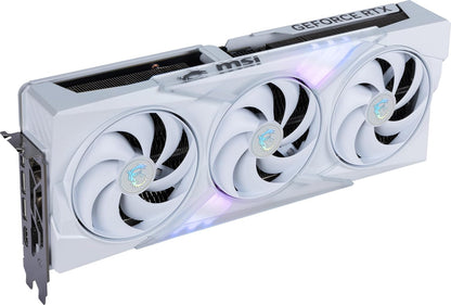 MSI Gaming RTX 5070 TI 16G Gaming Trio OC White Graphics Card (16GB GDDR7, 256-bit, Extreme Performance: 2580 MHz, DisplayPort x 3 2.1a, HDMI 2.1b, NVIDIA Blackwell Architecture) Elite