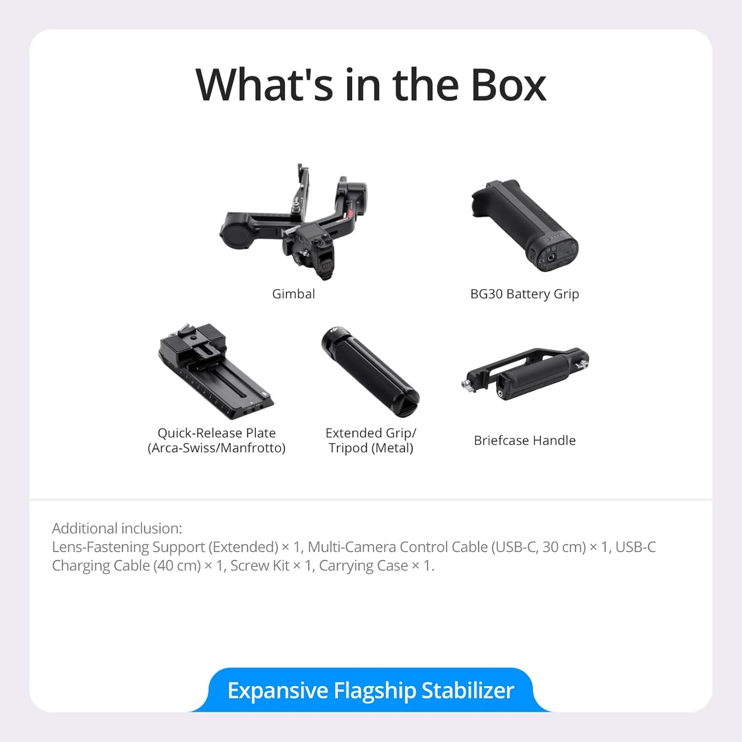 For DJI RS 4 Pro 3-Axis Gimbal Stabilizer for DSLR Cinema Cameras Compatible for Canon Native Vertical Shooting 4.5kg (10lbs) Elite