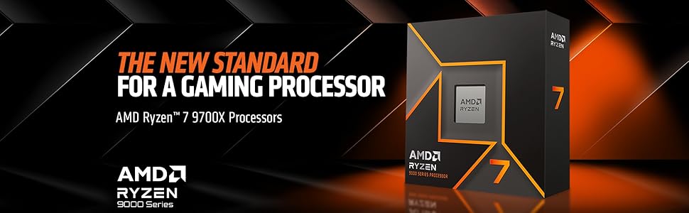AMD Ryzen™ 7 9700X 8-Core, 16-Thread Unlocked Desktop Processor Elite