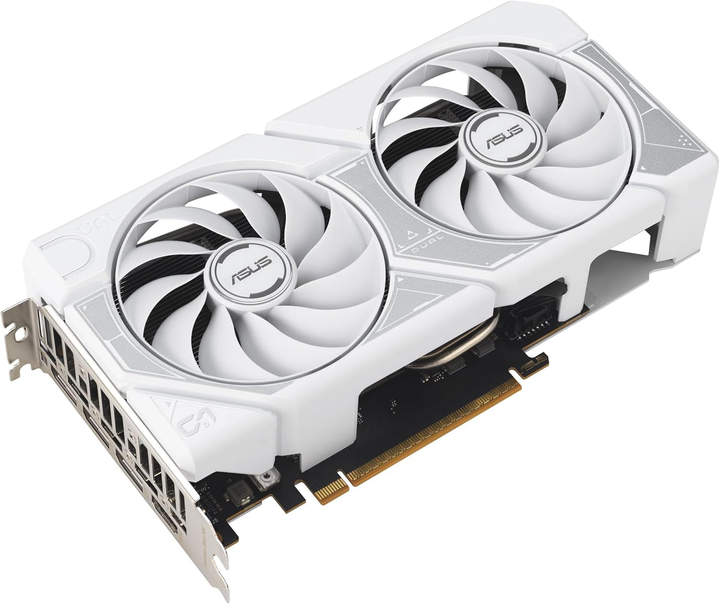 ASUS Dual GeForce RTX™ 5060 8GB GDDR7 White Edition (PCIe 5.0, 8GB GDDR7, DLSS 4, HDMI 2.1b, DisplayPort 2.1b, 2.5-Slot, Axial-tech Fan Design, 0dB Technology, Dual BIOS and More) Elite