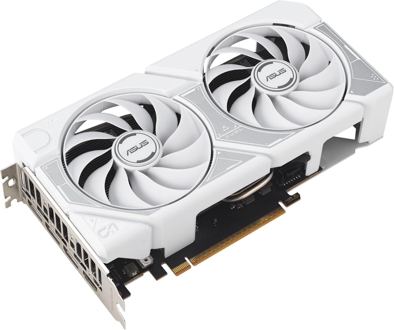 ASUS Dual GeForce RTX™ 5060 8GB GDDR7 White Edition (PCIe 5.0, 8GB GDDR7, DLSS 4, HDMI 2.1b, DisplayPort 2.1b, 2.5-Slot, Axial-tech Fan Design, 0dB Technology, Dual BIOS and More) Elite