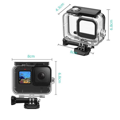 HONGDAK WaterProof Housing  for Go Pro Hero 12/Hero 11 Black/Hero 10 Black/Hero 9 Black,Protective Underwater Dive Elite
