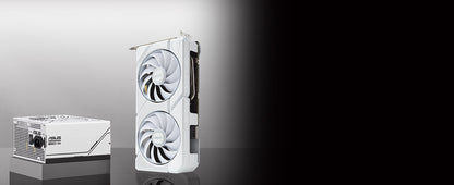 ASUS Dual GeForce RTX™ 5060 8GB GDDR7 White Edition (PCIe 5.0, 8GB GDDR7, DLSS 4, HDMI 2.1b, DisplayPort 2.1b, 2.5-Slot, Axial-tech Fan Design, 0dB Technology, Dual BIOS and More) Elite