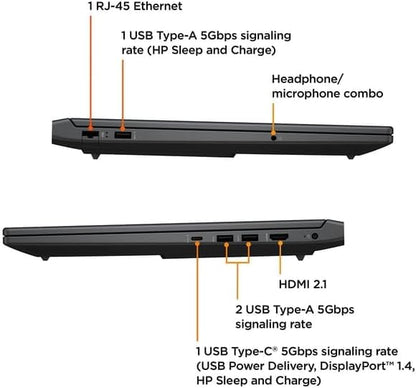 HP Victus 15.6 inch FHD 144Hz Gaming Laptop Intel Core i5-13420H NVIDIA GeForce RTX 4050 6GB - 16GB DDR4 512GB SSD Mica Silver (2024) Elite