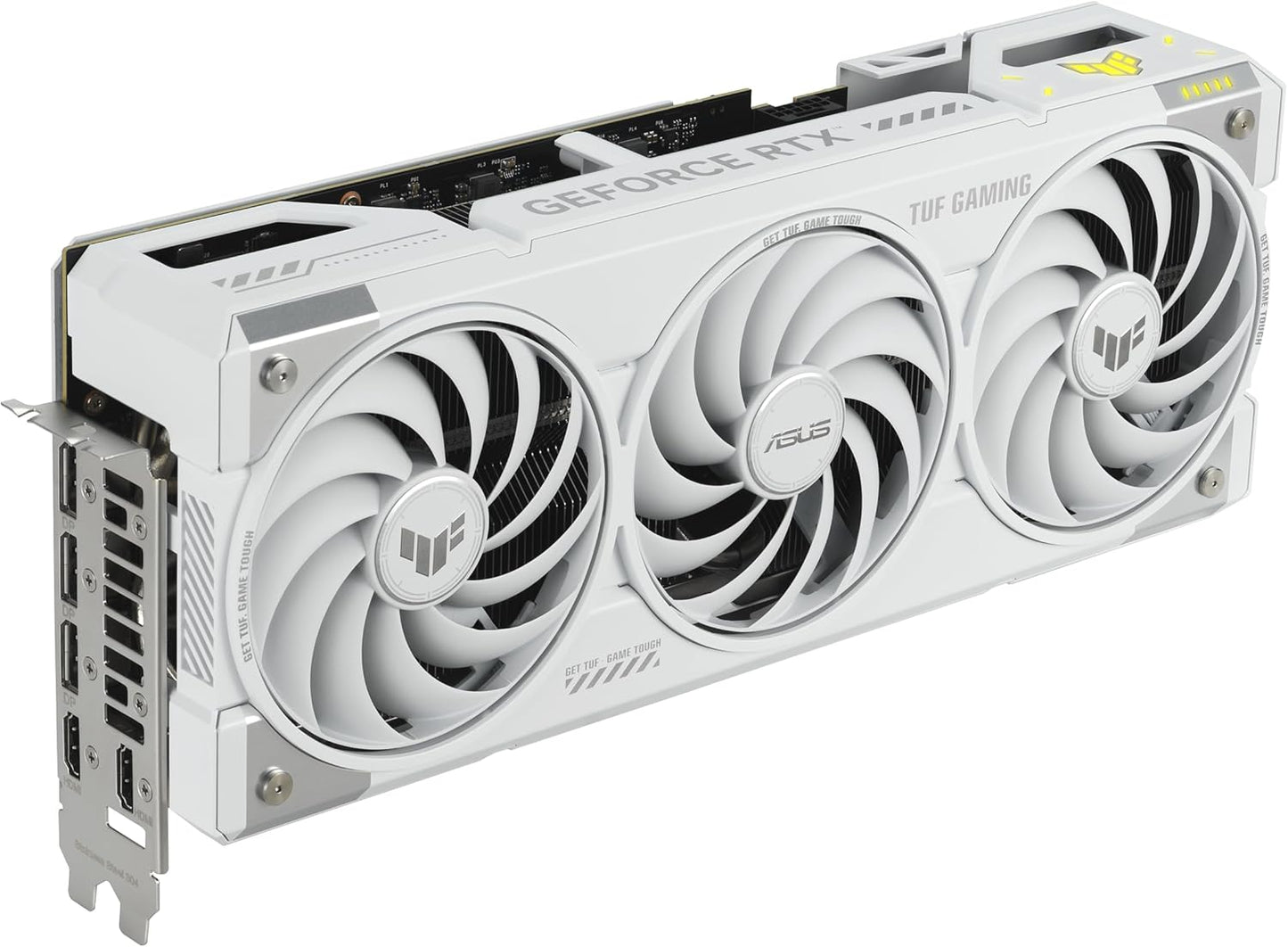 ASUS TUF Gaming GeForce RTX ™ 5070 Ti 16GB GDDR7 White OC Edition Gaming Graphics Card (PCIe® 5.0, HDMI®/DP 2.1, 3.125-slot, Military-Grade Components, Protective PCB Coating, axial-tech Fans) Elite