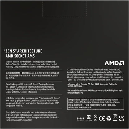 AMD Ryzen™ 9 9900X 12-Core, 24-Thread Unlocked Desktop Processor Elite