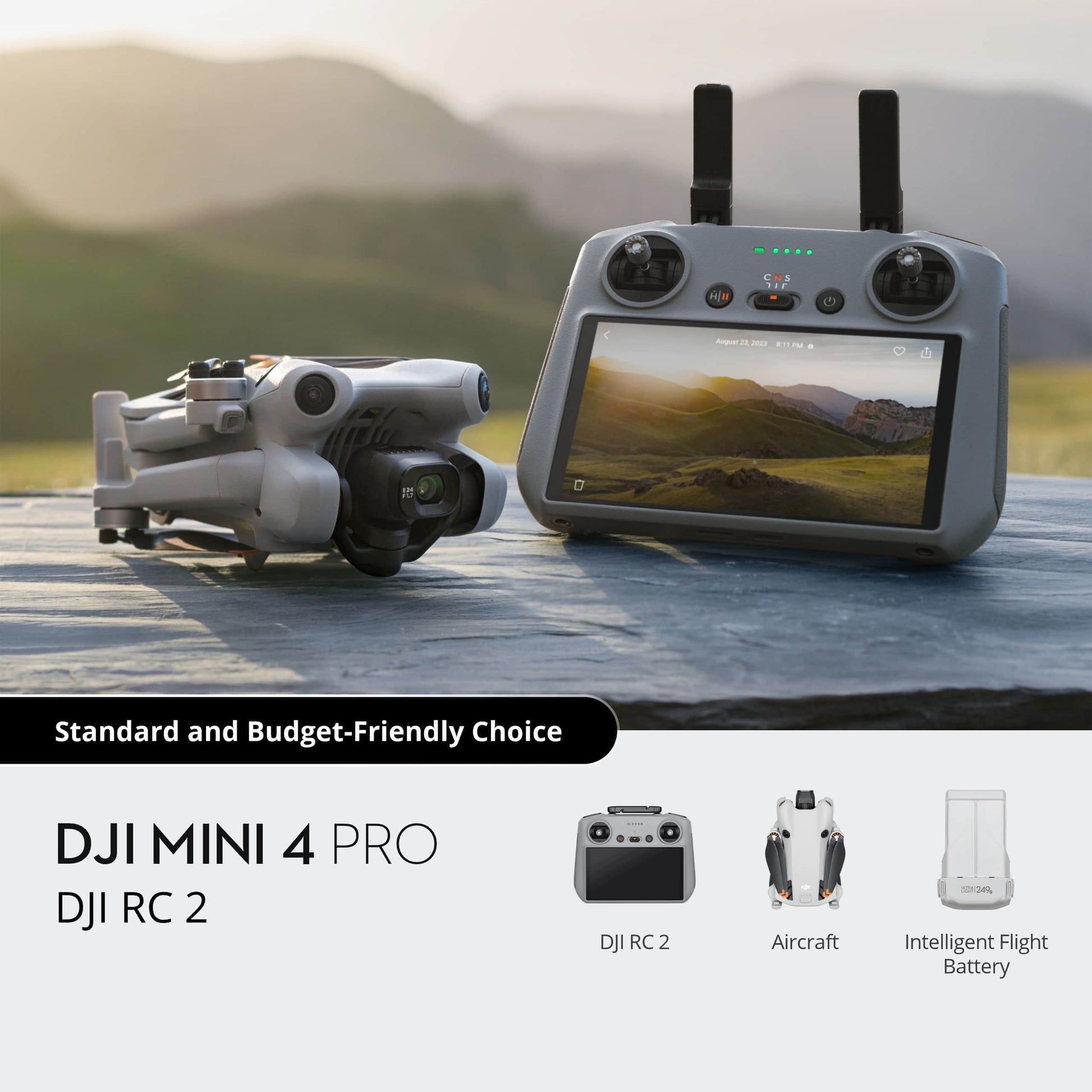 Postage DJI Mini 4 Pro Flying Multi-combination Omni-directional Intelligent FHD Video 10KM Transmission Remote Control Camera Elite