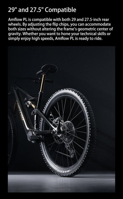 DJI Amflow PL Carbon E-Mountain Bike With DJI Avinox Drive System Built-in LED Control Display Amflow PL Full Suspension Ebike Elite