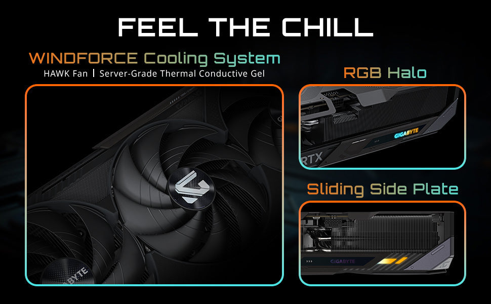 GIGABYTE GeForce RTX 5080 Gaming OC 16G Graphics Card, WINDFORCE Cooling System, 16GB 256-bit GDDR7, GV-N5080GAMING OC-16GD Video Card Elite