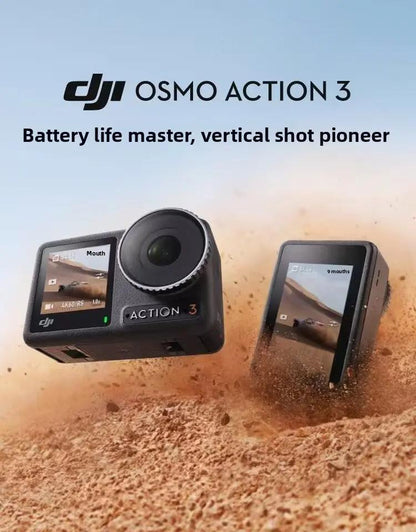 DJI  Action 3 Standard  With Quick-release Design for Easy Horizontal and Vertical Mounting 4K/120fps & Super-Wide FOV Elite