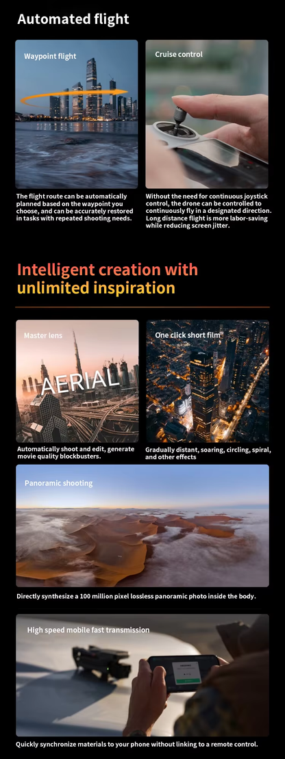 DJIi Mavic 3 Pro Fly More Combo 23-Min Max Flight Time 10km HD Video Transmission Dual Tele Cameras Hasselblad Camera Drone Elite