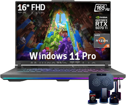 ASUS ROG Strix G16 (2025) Gaming Laptop, 16” ROG Nebula 16:10 2.5K 240Hz/3ms, NVIDIA® GeForce RTX™ 5080, Intel® Core Ultra 9 275HX, 32GB DDR5, 1TB PCIe Gen 4 SSD, Wi-Fi 7, Windows 11 Home, G615LW-AS96 Elite