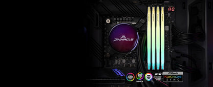 Timetec Pinnacle Konduit RGB DDR4 3200MHz PC4-25600 CL16-18-18-38 XMP2.0 Overclocking 1.35V Compatible for AMD and Intel Desktop Gaming PC Memory Module RAM (RGB White, 16GB KIT(2x8GB)) Elite