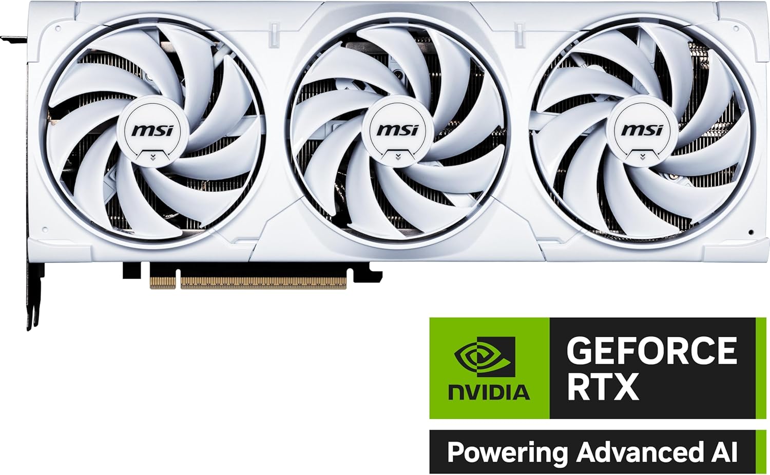 MSI Gaming RTX 5080 16G Ventus 3X OC White Graphics Card (16GB GDDR7, 256-bit, Extreme Clock TBD MHz, DisplayPort x 3 2.1a, HDMI 2.1b, NVIDIA Blackwell Architecture) Elite