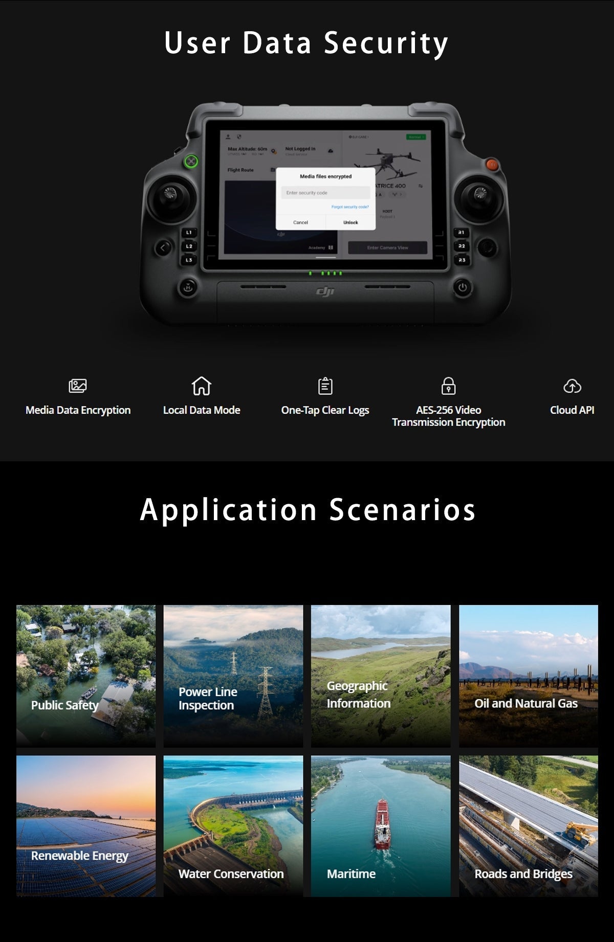 DJI Matrice 400 RTK Dron Quadcopter with Long-Endurance Drone Platform With Power-Line-Level Obstacle Sensing Elite
