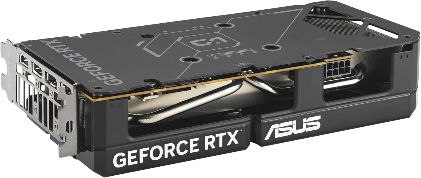 ASUS Dual GeForce RTX™ 5060 8GB GDDR7 OC Edition (PCIe 5.0, 8GB GDDR7, DLSS 4, HDMI 2.1b, DisplayPort 2.1b, 2.5-Slot Design, Axial-tech Fan Design, 0dB Technology, and More) Elite