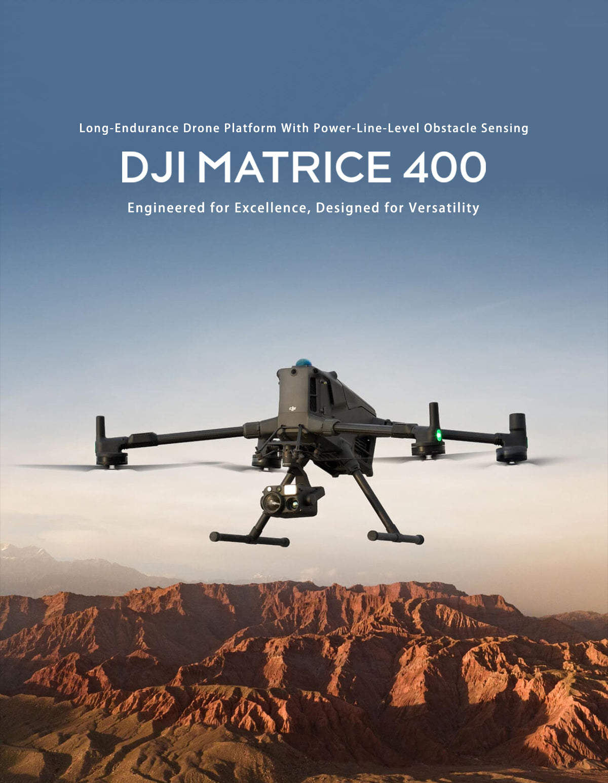 DJI Matrice 400 Worry-Free Plus Combo Drone Support 6KG Multi-Payload With LiDAR 59-min Flight Time AR Projection M400 M350 RTK Elite