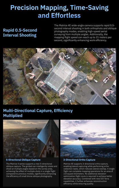 DJI Matrice 4E (Universal Edition) Enterprise Drone With Laser Range Module 49min Flight Time For Surveying and Mapping M4E UAV Elite