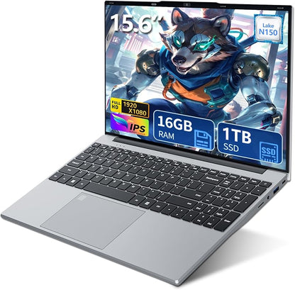 16 Inch Laptop Computer, FHD IPS 1200p Screen, Gaming Laptop i5 (Up to 3.6GHz) for 16GB LPDDR4 RAM 1TB SSD, 180 Angle Open WiFi 5 HDMI Backlit Keyboard UHD Graphics 617 with Numeric Keypad Elite