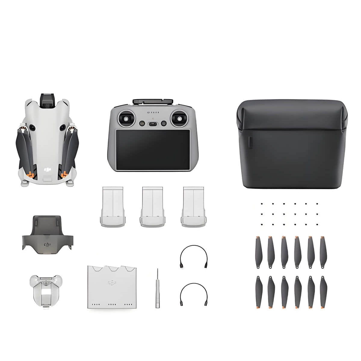 Brand-New DJI Mini 4 Pro Fly More Combo Plus: FHD Video, 10km Range, Omnidirectional Drone for Beginners at 249g Remote Control Elite