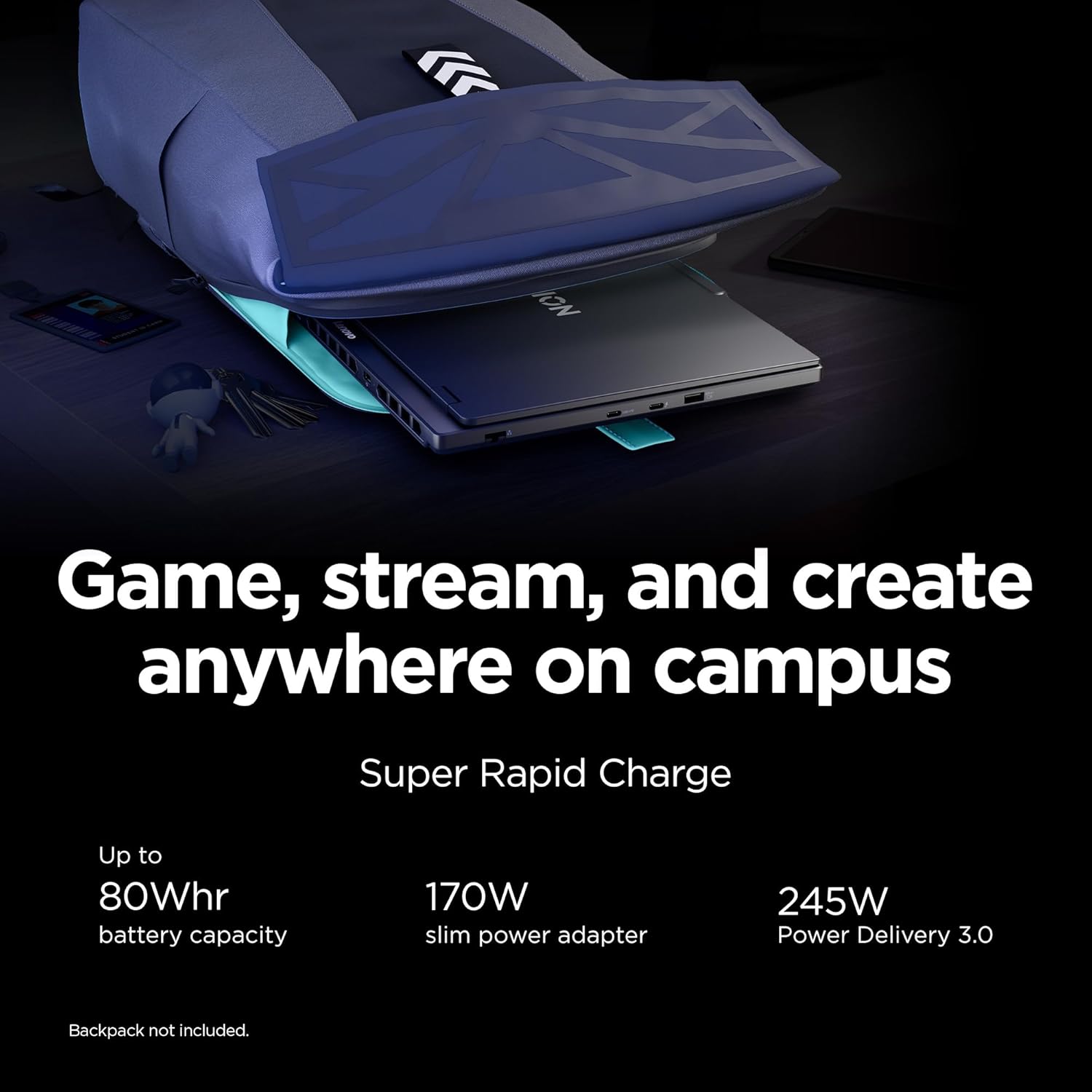 Lenovo Legion 5i – Gaming Laptop - Intel® Core™ i7-14700HX - 15" 2.5K WQXGA PureSight OLED Display–165Hz Refresh Rate–NVIDIA® GeForce RTX™ 5070 – 16 GB Memory – 1 TB Storage – 3 Months of PC GamePass Elite