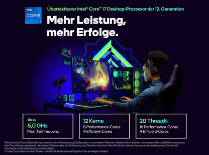 Intel Core i7-12700K Gaming Desktop Processor with Integrated Graphics and 12 (8P+4E) Cores up to 5.0 GHz Unlocked LGA1700 600 Series Chipset 125W Elite