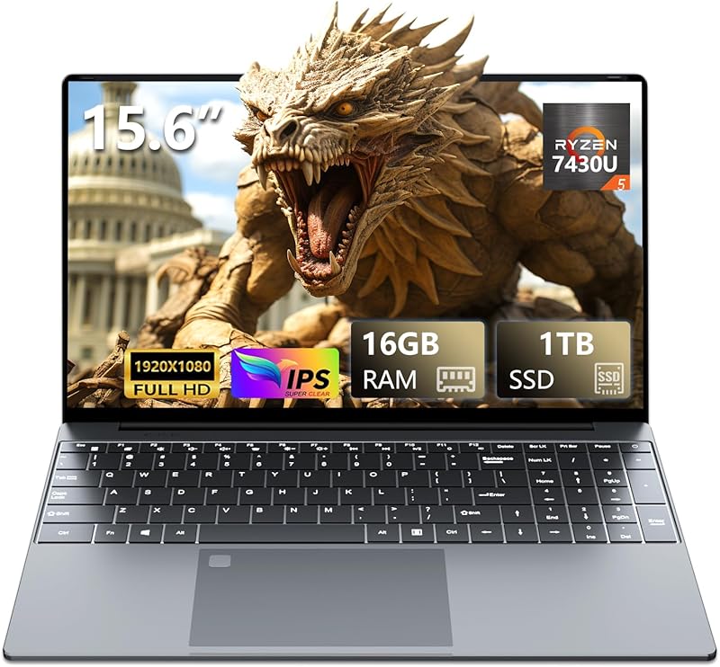 16 Inch Laptop Computer, FHD IPS 1200p Screen, Gaming Laptop i5 (Up to 3.6GHz) for 16GB LPDDR4 RAM 1TB SSD, 180 Angle Open WiFi 5 HDMI Backlit Keyboard UHD Graphics 617 with Numeric Keypad Elite