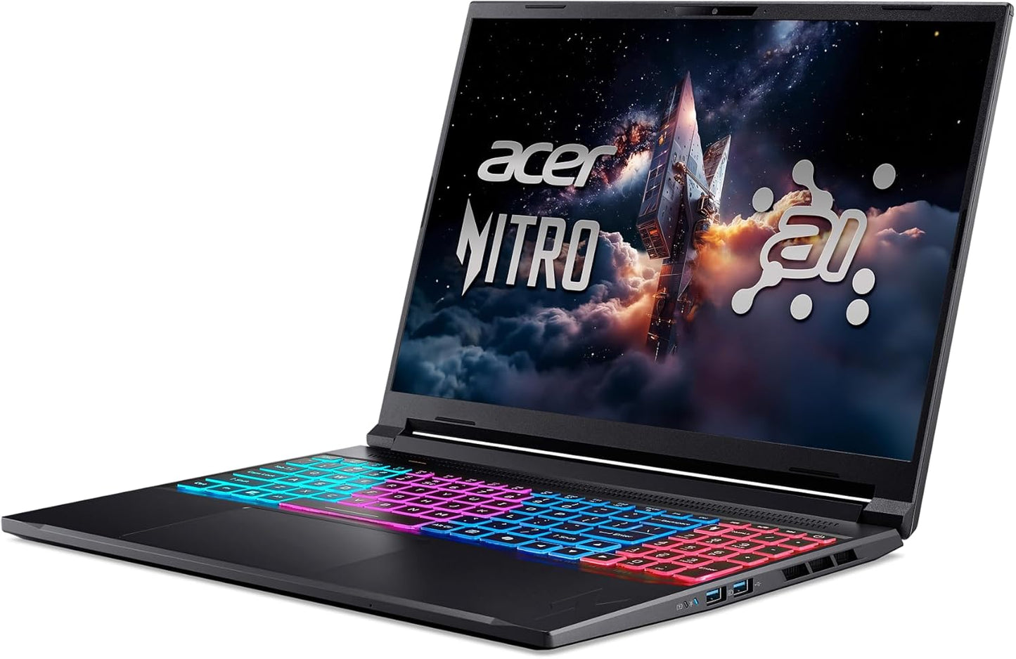 Acer Nitro V 16S AI Gaming Laptop | AMD Ryzen 7 260 Processor | NVIDIA GeForce RTX 5060 Laptop GPU (572 AI Tops) | 16" WUXGA IPS 180Hz Display | 32GB DDR5 | 1TB Gen 4 SSD | Wi-Fi 6 | ANV16S-41-R2AJ Elite