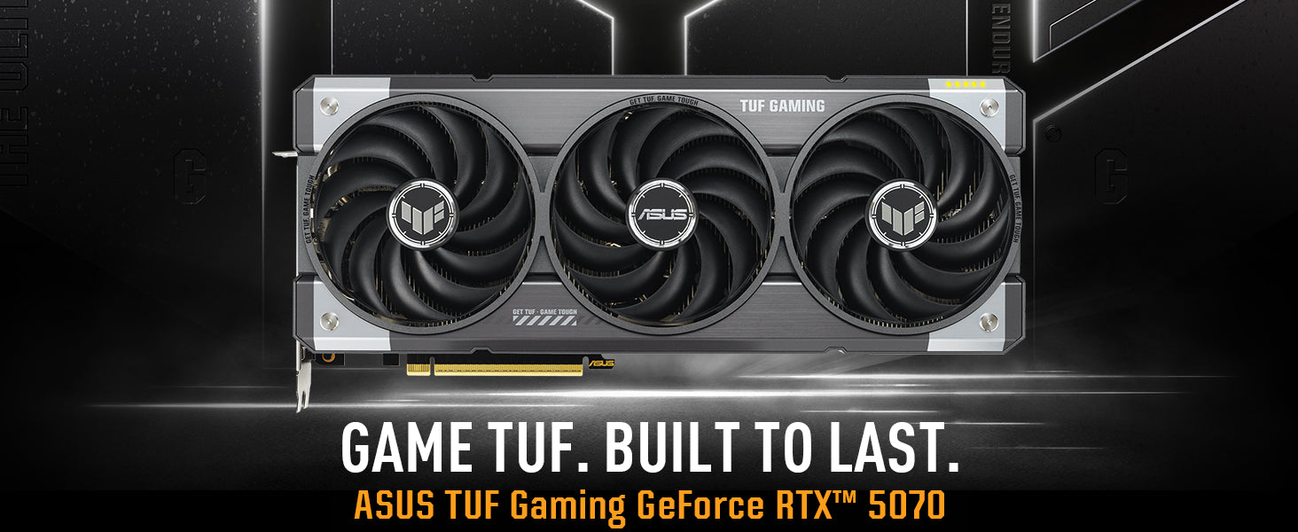 ASUS TUF Gaming GeForce RTX ™ 5070 12GB GDDR7 OC Edition Gaming Graphics Card (PCIe® 5.0, HDMI®/DP 2.1, 3.125-slot, Military-Grade Components, Protective PCB Coating, axial-tech Fans) Elite