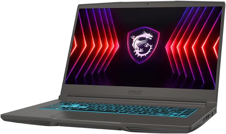 msi Thin Gaming Laptop, 15.6" FHD 144Hz, Intel i5-13420H, RTX 3050, 16GB RAM, 512GB NVMe SSD, Windows 11 Home Elite