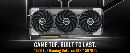ASUS TUF Gaming GeForce RTX ™ 5070 Ti 16GB GDDR7 OC Edition Gaming Graphics Card (PCIe® 5.0, HDMI®/DP 2.1, 3.125-slot, Military-Grade Components, Protective PCB Coating, axial-tech Fans) Elite