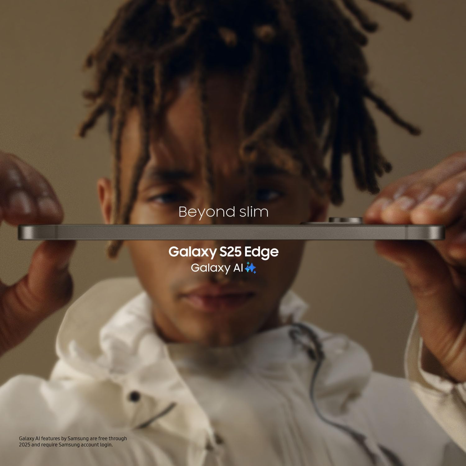 SAMSUNG Galaxy S25 Edge Cell Phone, 256 GB AI Smartphone, Unlocked Android, Night Video, Fast Processor, ProScaler Display, All-Day Battery, 2025, US 1 Yr Manufacturer Warranty, Titanium Silver Elite